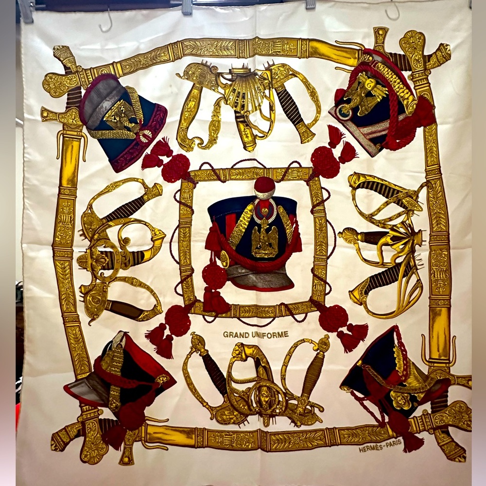 Hermes Grand Uniforme Silk Scarf